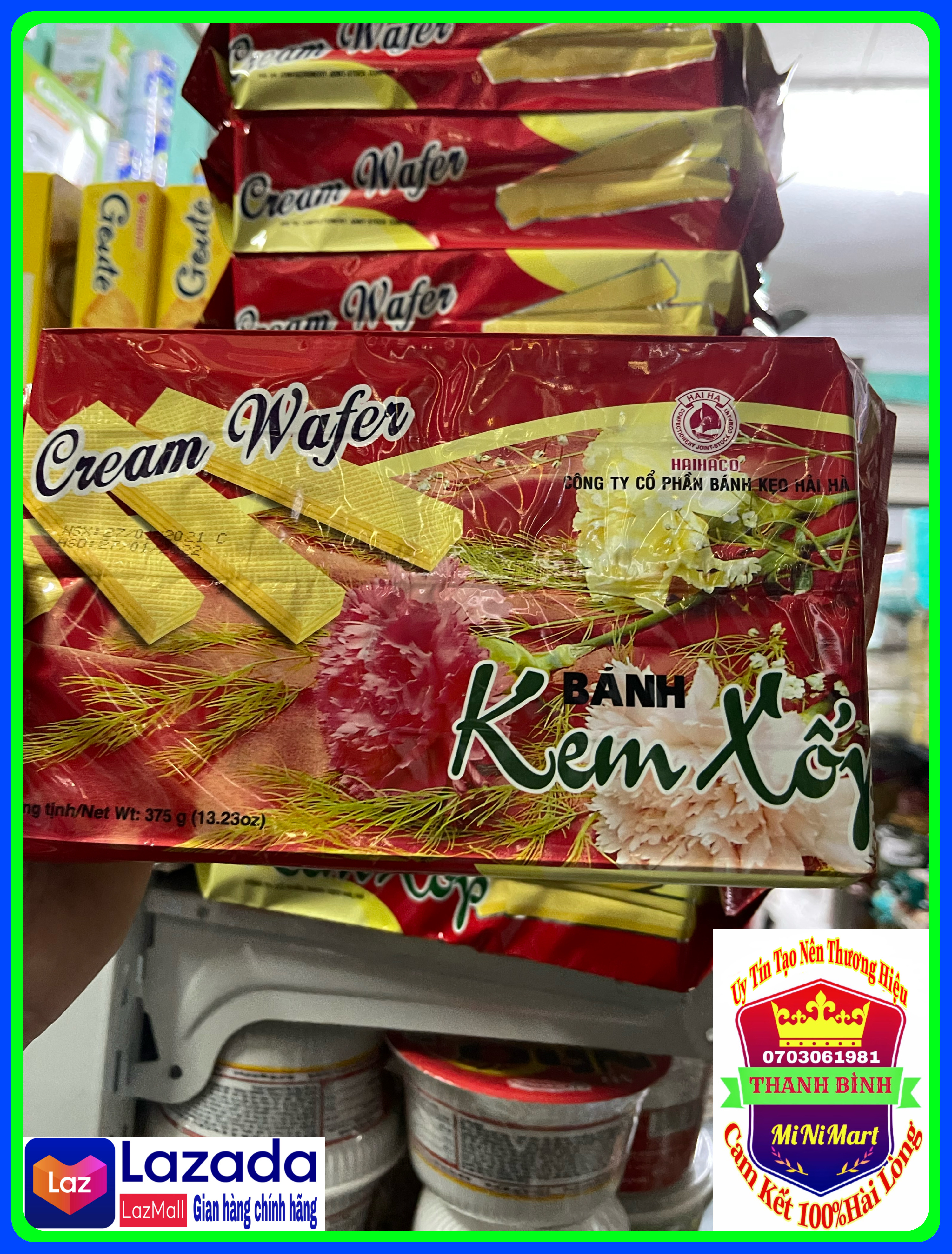 Bánh Kem Xốp Hải Hà 475g date mới nhất