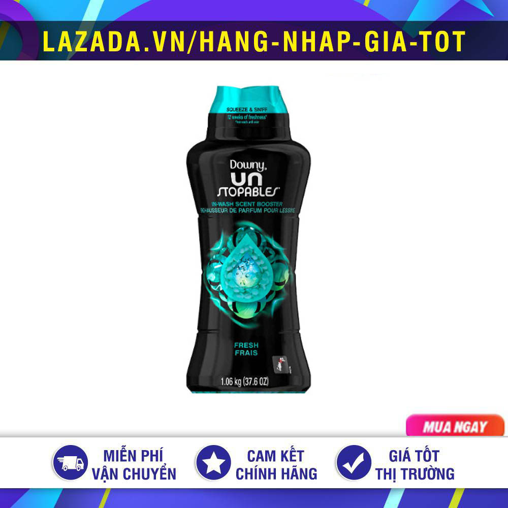 HẠT XẢ VẢI DOWNY UNSTOPABLES IN-WASH SCENT BOOSTER BEADS FRESH MỸ 1.06KG