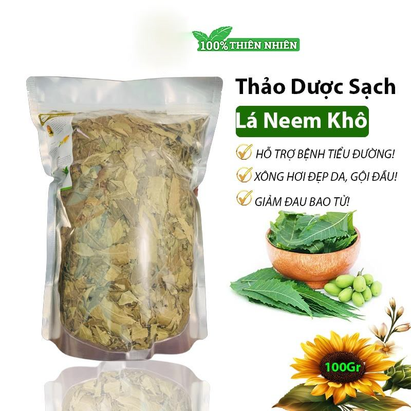 100gr trà lá neem khô - hỗ trợ bao tử, đẹp da