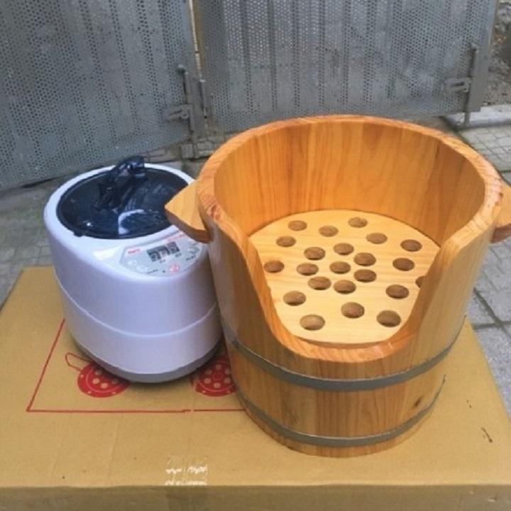 COMBO Thùng xông đầu dưỡng tóc + Máy xông