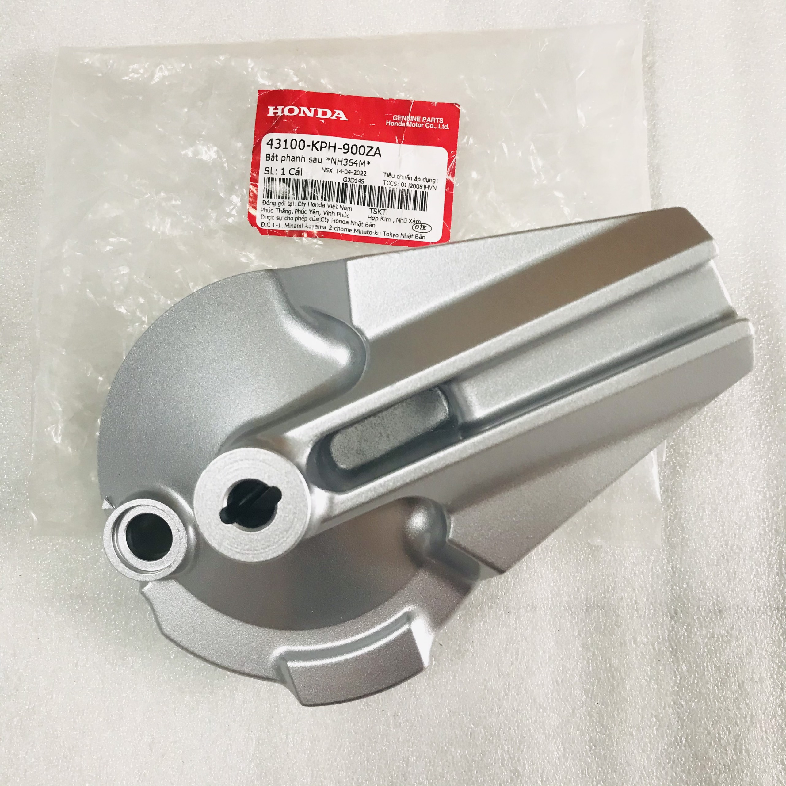 Má đùm sau future 2, bát má phanh sau fu 2 zin honda việt nam - 43100-kph-900za