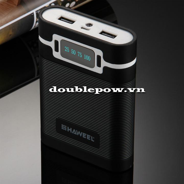 Box vỏ sạc dự phòng 4 pin 18650 Haweel HWL9500 (không kèm pin)