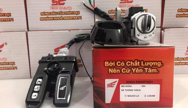 khoá smartkey chống trộ bản 3 nút .bộ 504 Nouvo lx.sx và Lexam