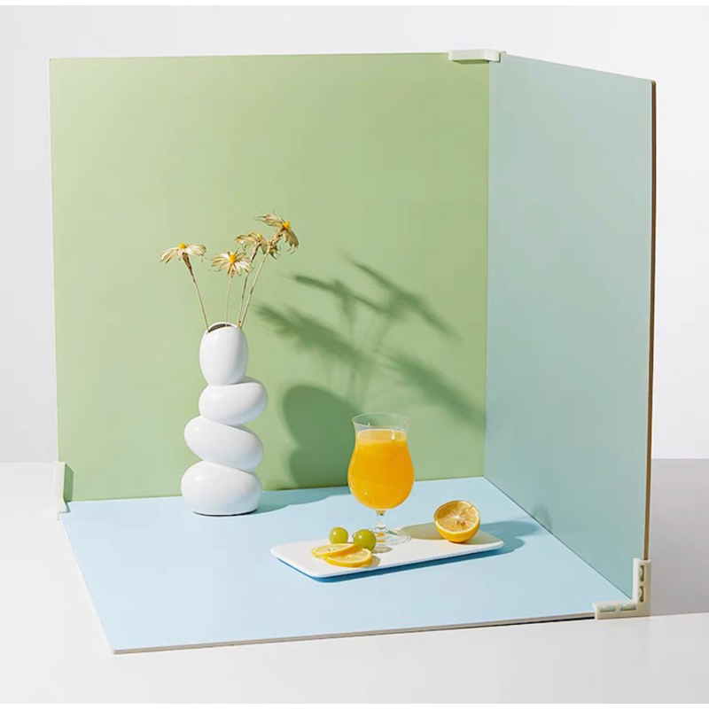 Tấm PVC Background 2 Màu Decor Phông Nền Chụp Ảnh Sản Phẩm Vân Gỗ, Vân Xi Măng, Màu Trơn(MUA 2 TẤM TẶNG 2 KẸP)