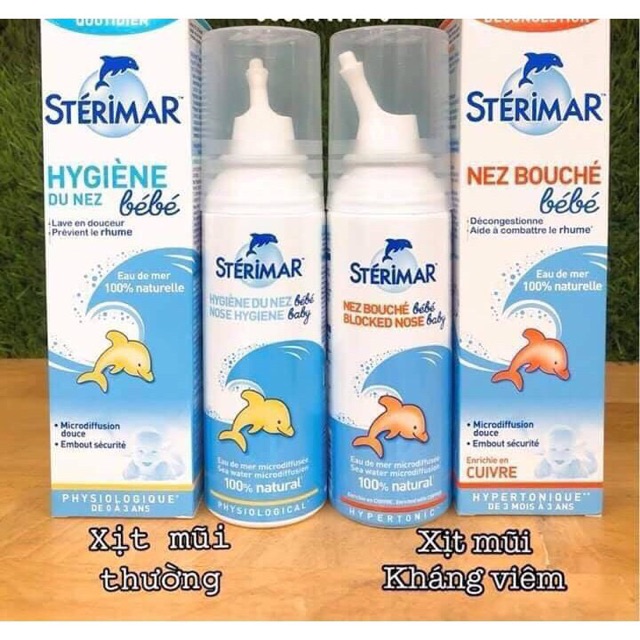 Xịt mũi cá heo cho bé từ sơ sinh