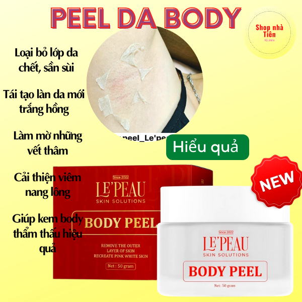 Peel da retinol vi tảo le peau . lepeau peel ƞách retinol , peel body trắng da mờ thâm le'peau- spa88