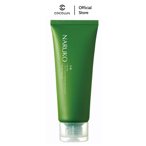 Gel tẩy tế bào chết cho da dầu mụn naruko tea tree 120ml cocolux
