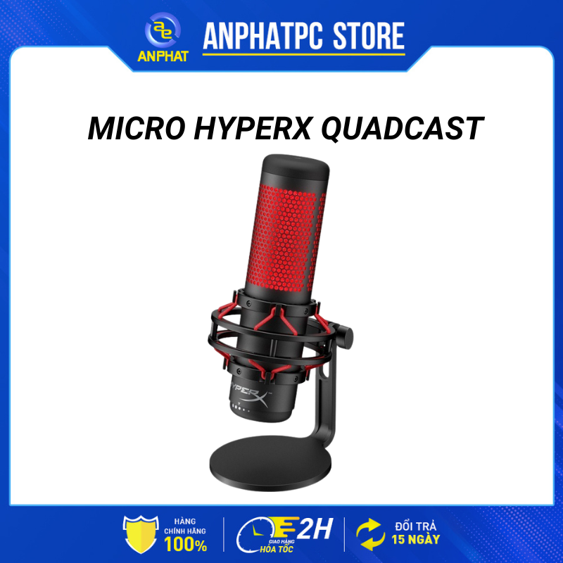 Micro HyperX QuadCast - Bảo hành 24 tháng