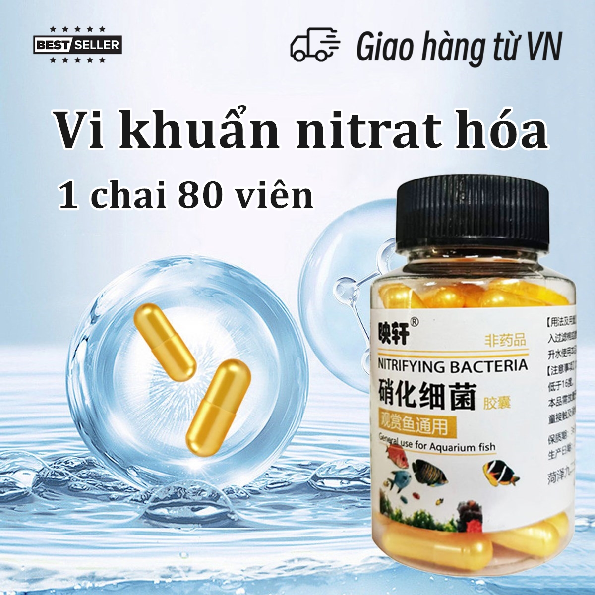 Nitrifying Bacteria là dòng vi khuẩn NITRAT hóa cực mạnh với công thức đậm đặc