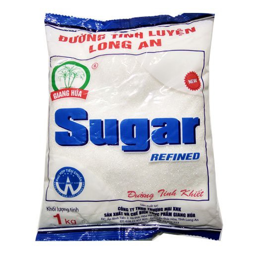 [1KG] Đường Cát Trắng Tinh Luyện Long An - Giang Húa