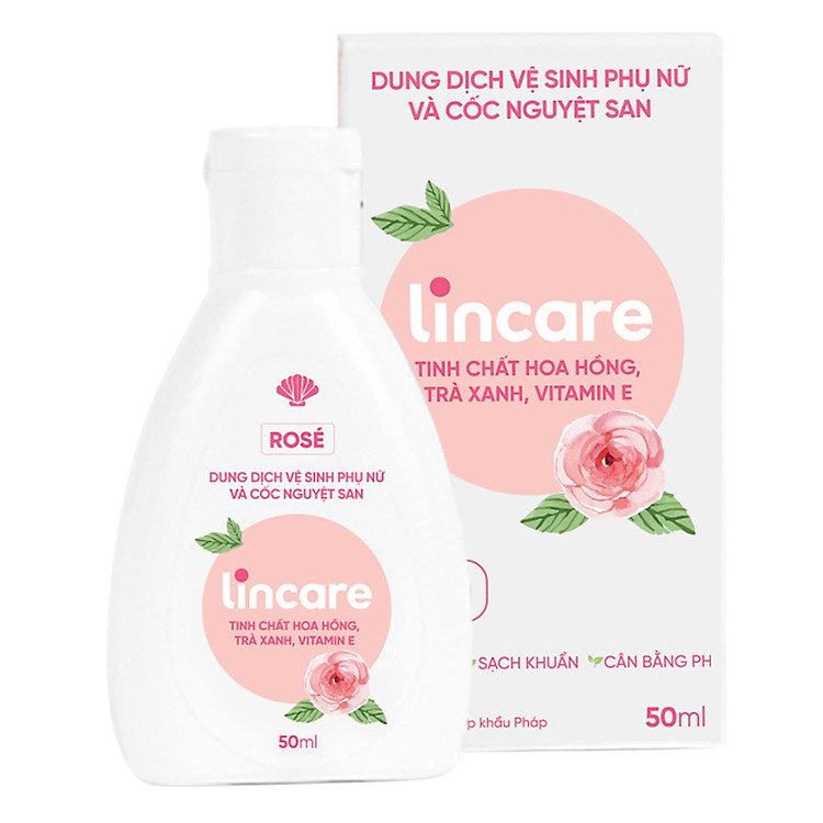 Lincare Rose Dung Dịch Vệ Sinh Phụ Nữ và Cốc Nguyệt San 50ml