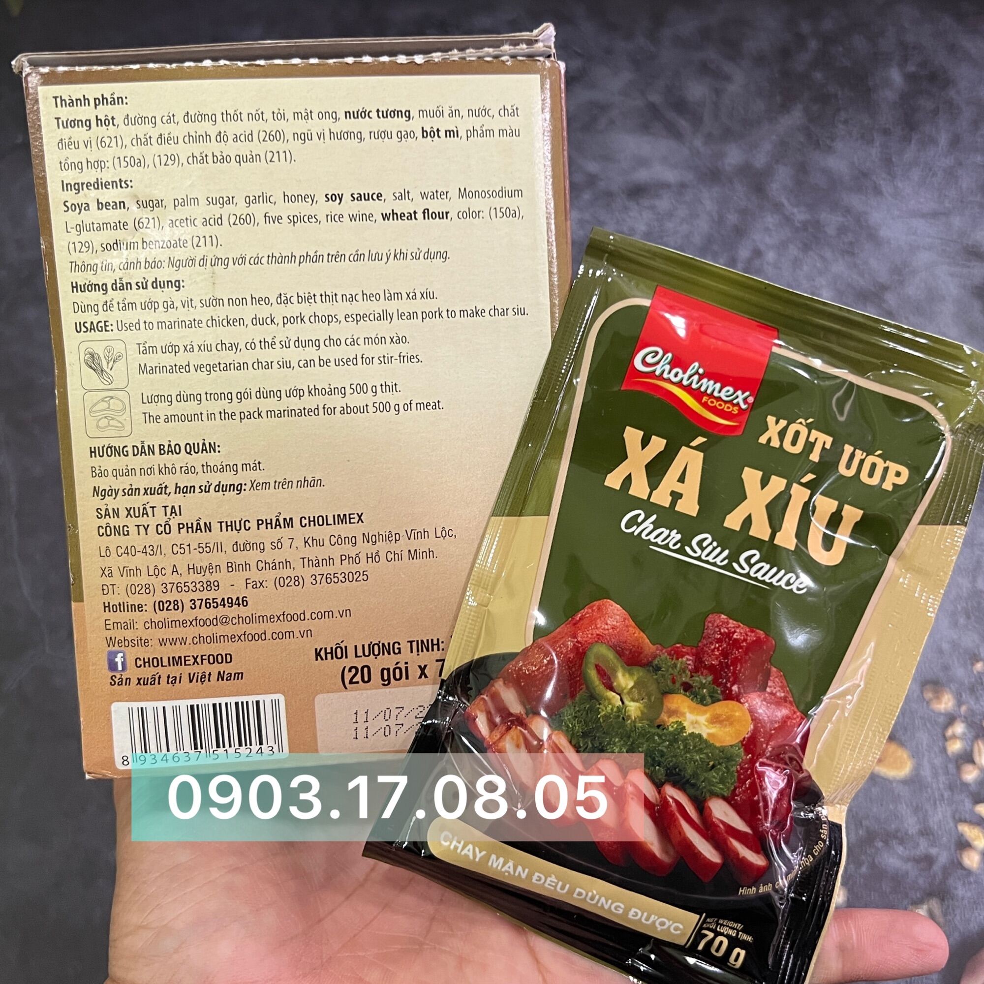Xốt ướp xá xíu Cholimex