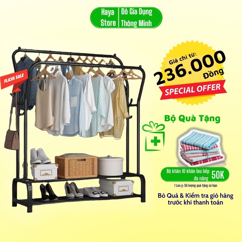 Giá treo quần áo đa năng trong nhà cây treo đồ tiện dụng để decor nhà cửa sào phơi đồ lắp ghép đơn giản