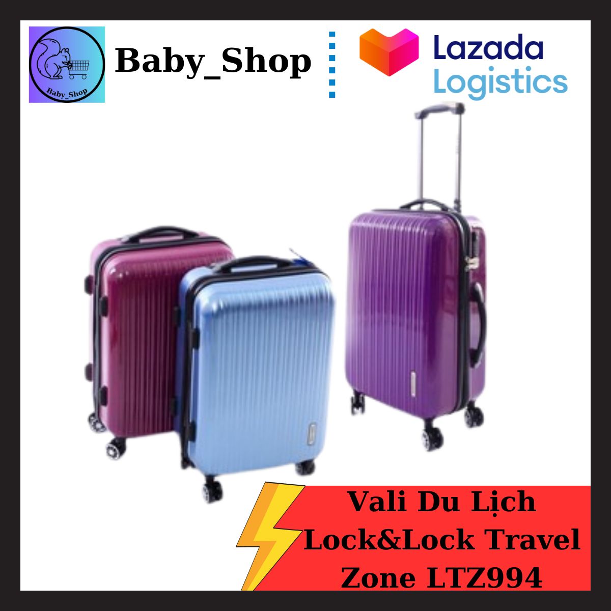 Vani du lịch vali kéo, vali kéo có khóa số du lịch lock&lock travel zone - vali kéo ravel zone ltz920btsa 20inch . bảo hành uy tín