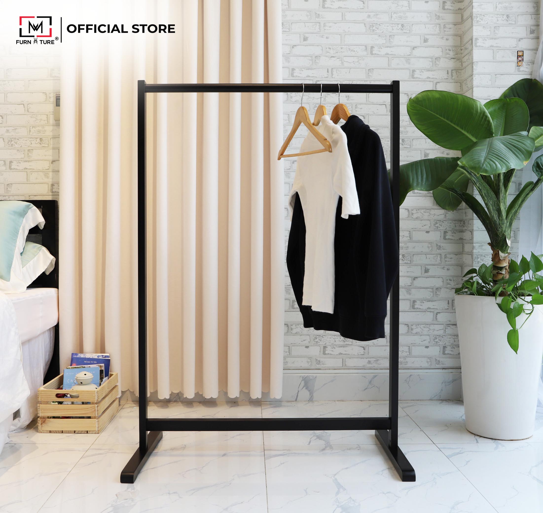[HCM][ NGANG 1 MÉT ] GIÁ TREO QUẦN ÁO THANH ĐƠN LẮP RẮP - SIMPLE HANGER 1Mx1M25