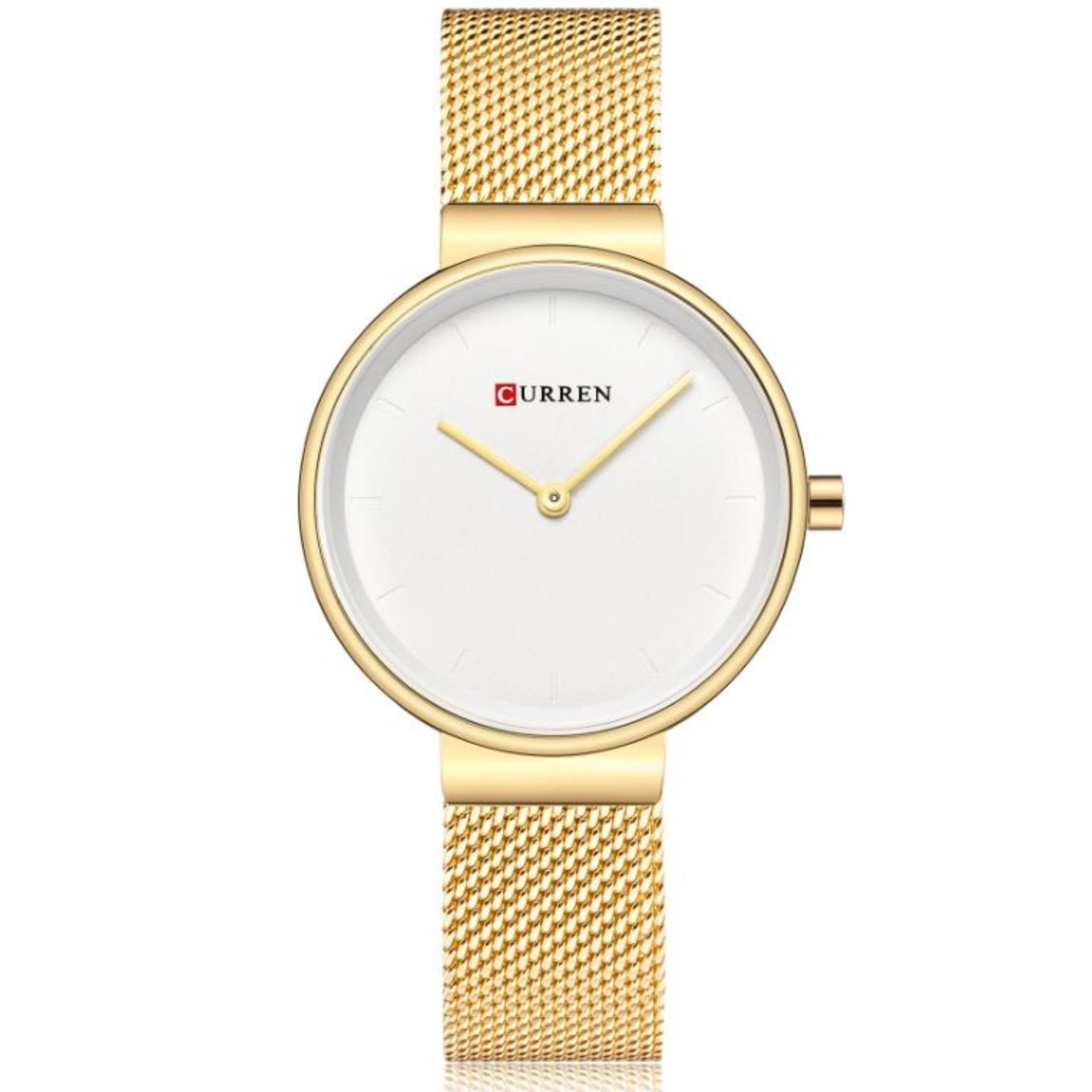 Đồng hồ nữ thời trang dây Titanium cao cấp Curren 9016 Quartz kiểu dáng sang trọng, quý phái. CURREN 9016 Women Watch New Quartz Top Brand Luxury Fashion tặng kèm Vòng tay cung hoàng đạo hộp da cao cấp Lee Watch