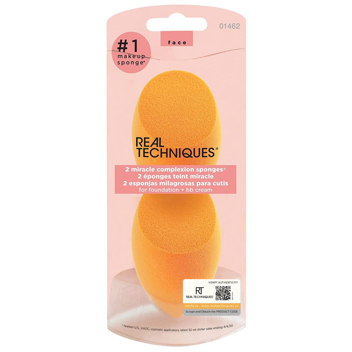 Set 2 cái mút tán nền - real techniques 2 miracle complexion sponge