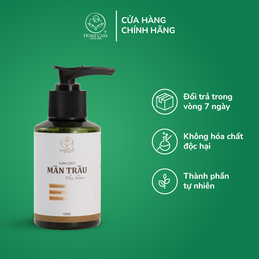 Homecare _ dung dịch vệ sinh phụ khoa mần trầu 100ml