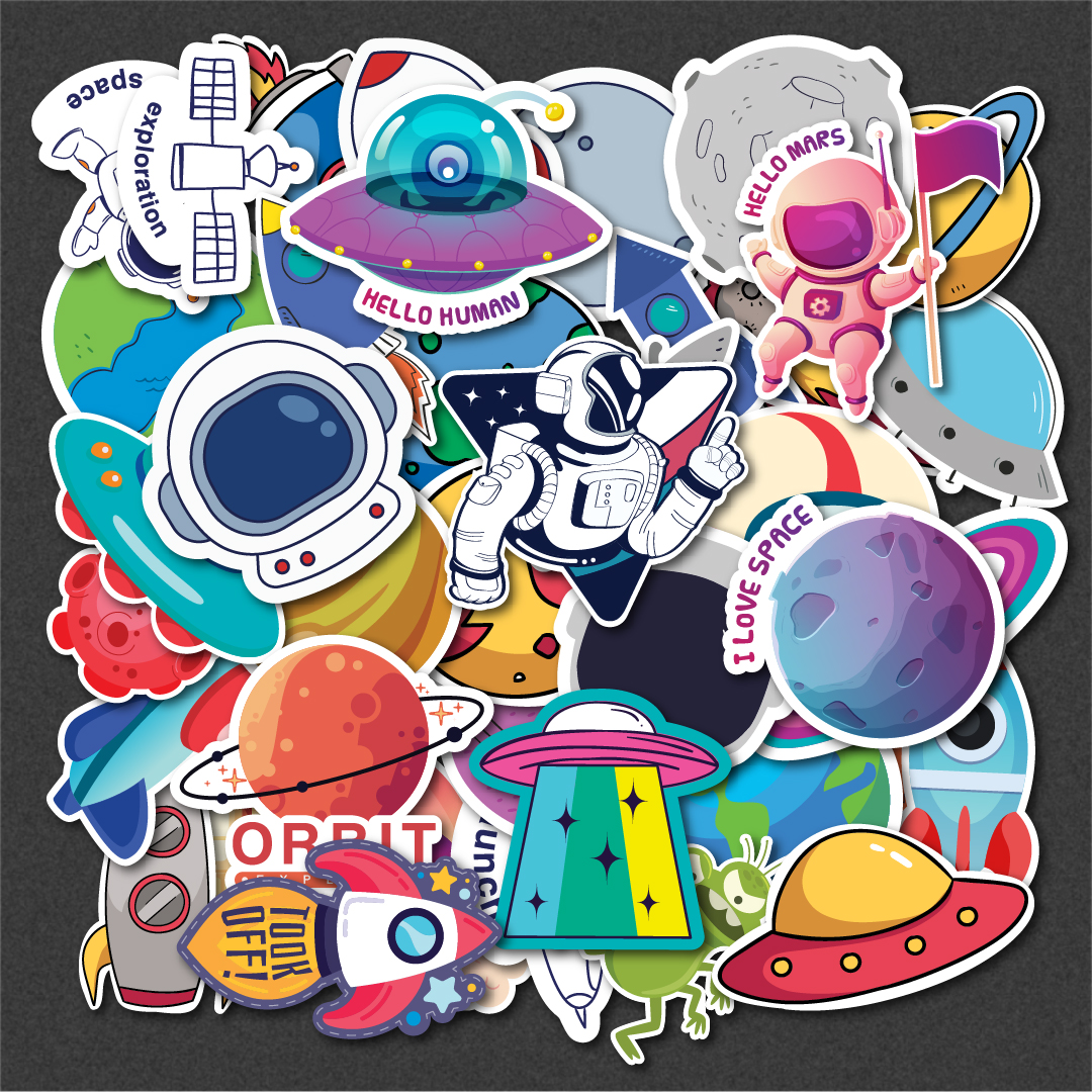 Sticker Galaxy Vũ Trụ chống nước dán laptop, điện thoại, đàn guitar, mũ bảo hiểm, vali.