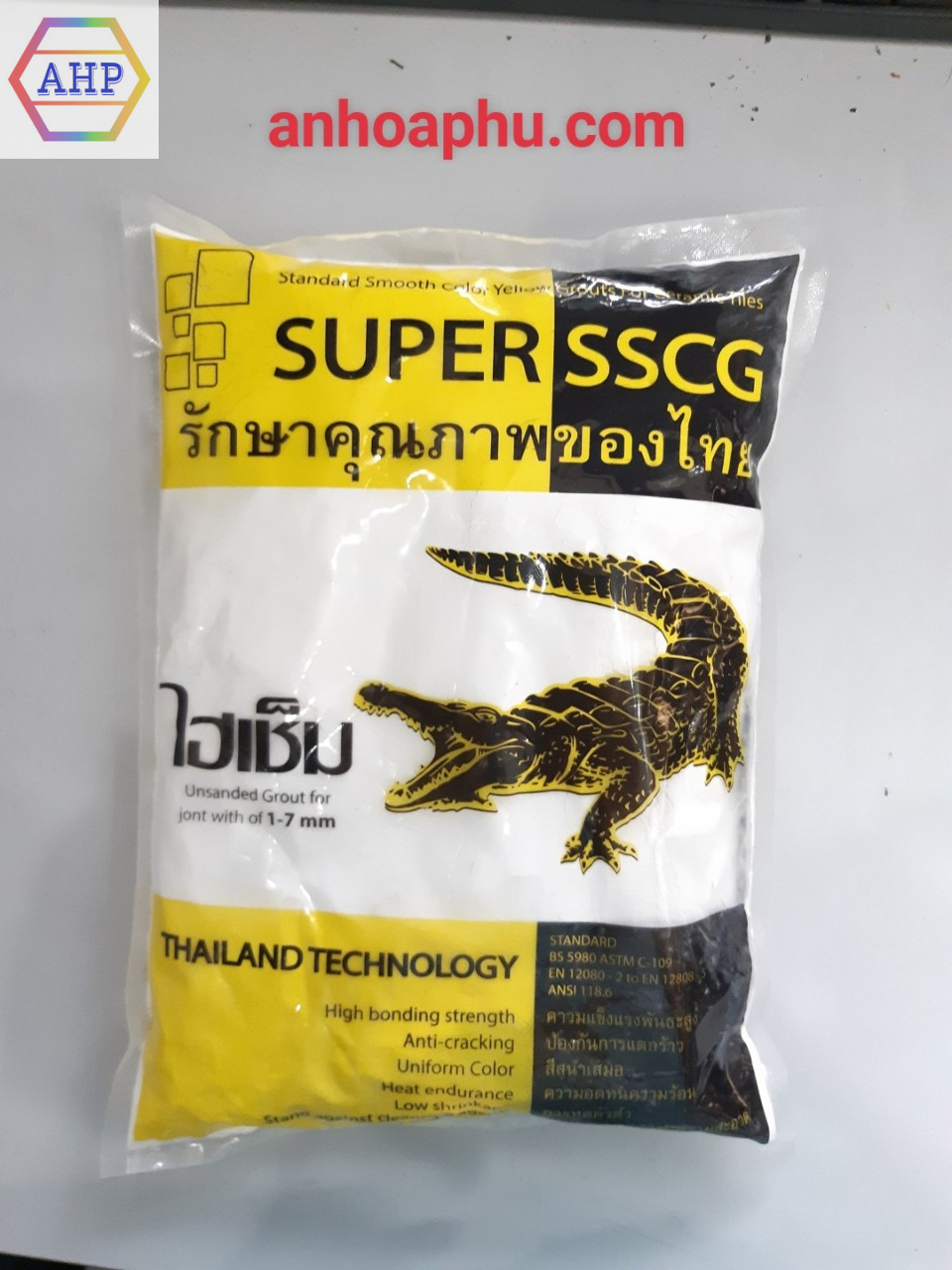 Keo chà ron cá sấu Thái Lan, keo chít mạch bịch 1kg