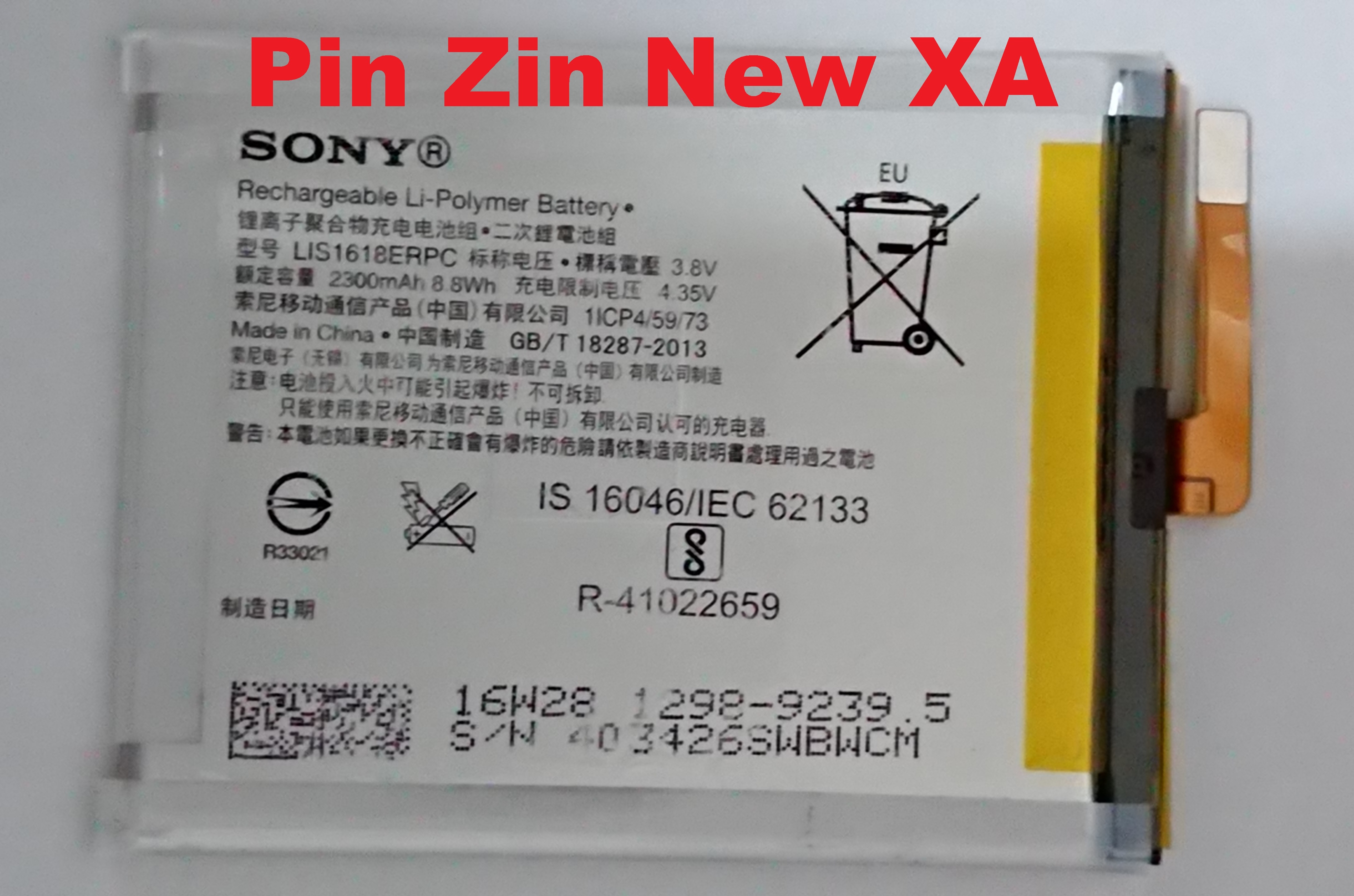 [HCM][PIN ZIN CHÍNH HÃNG SONY XPERIA XA-F3116]