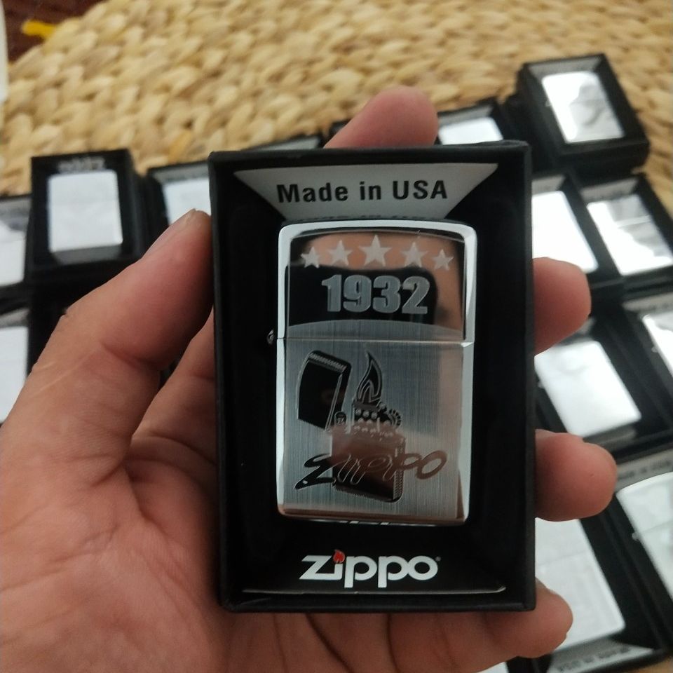 Zippo usa chính hãng mỹ chủ đề 1932- zippo bạc cao cấp