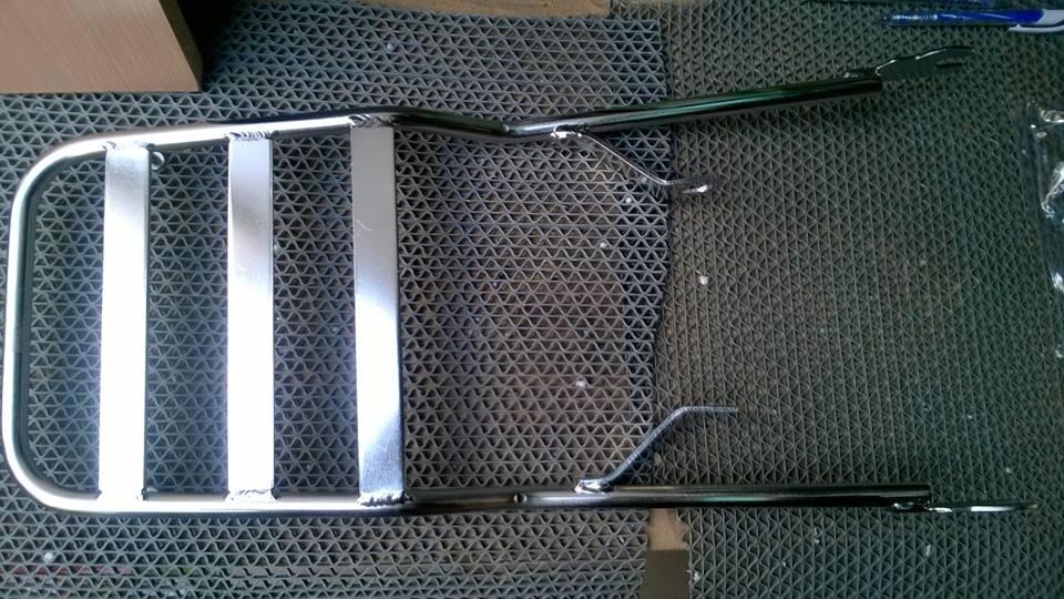 baga cho xe honda 67-68-69-71-72-inox thanh dẹp- ko có kẹp