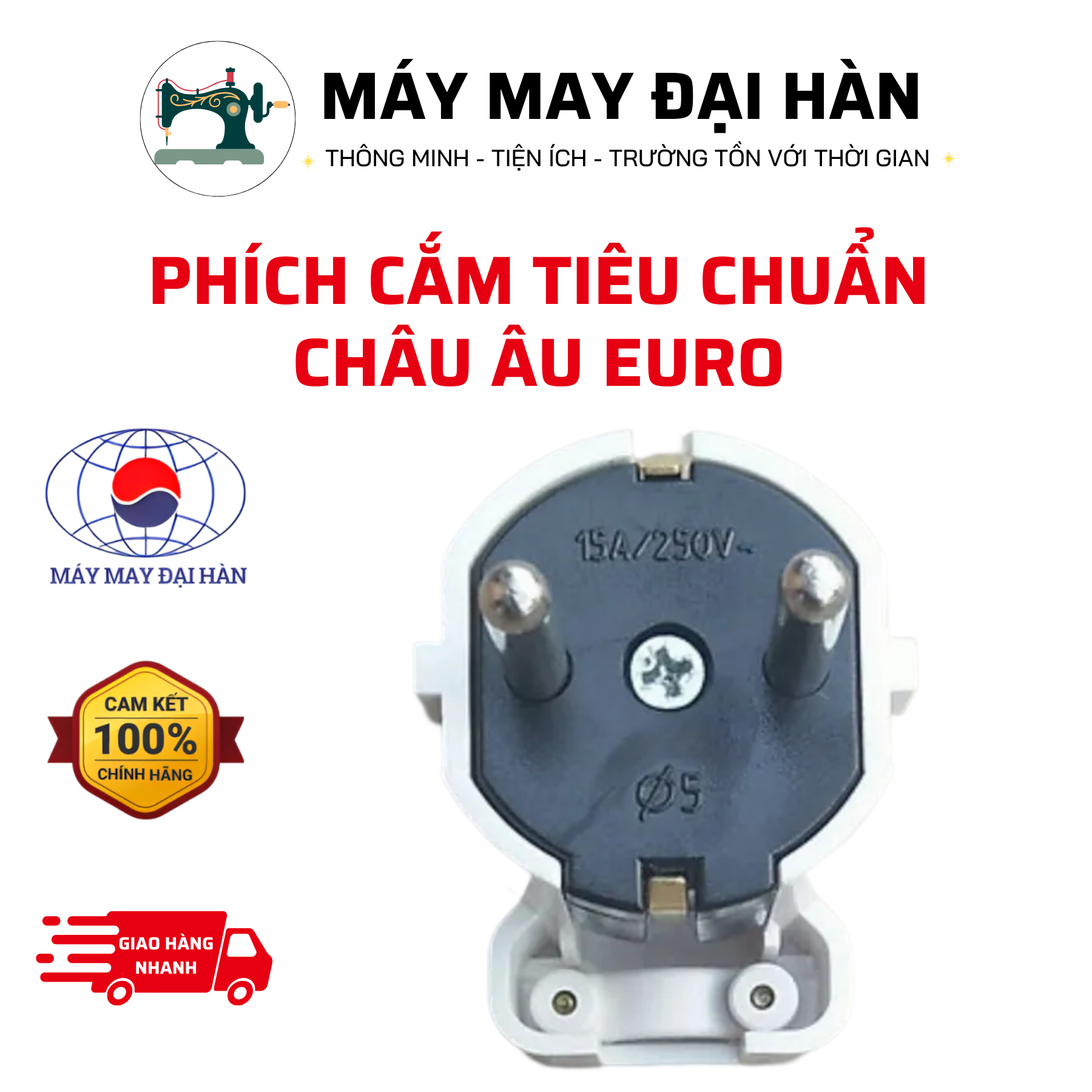 Phích cắm tiêu chuẩn châu âu EUR