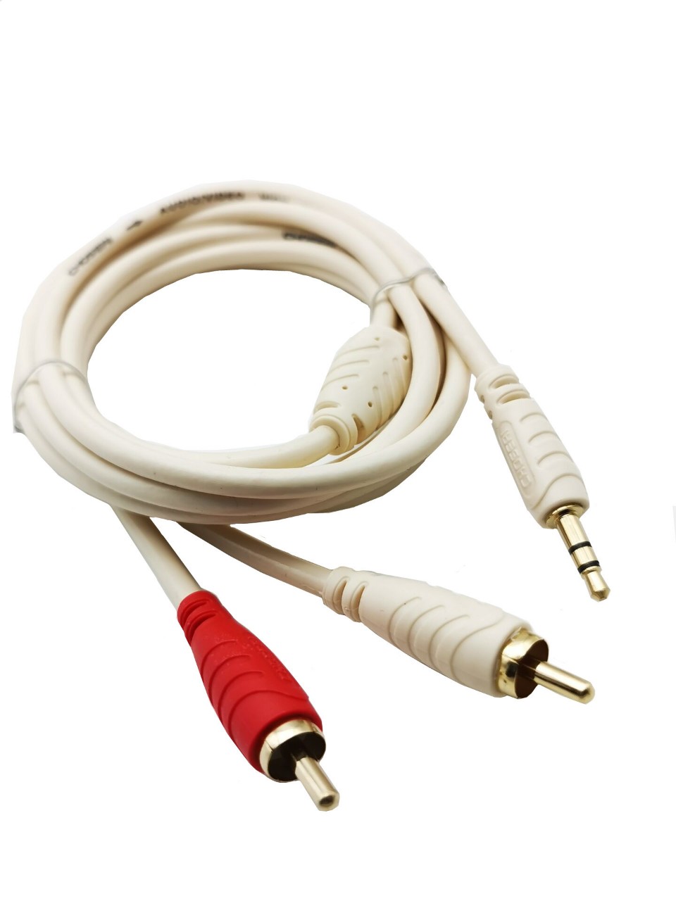Dây cáp âm thanh 3.5mm ra 2 đầu av/rca hãng choseal dài 1.8m/3m/5m
