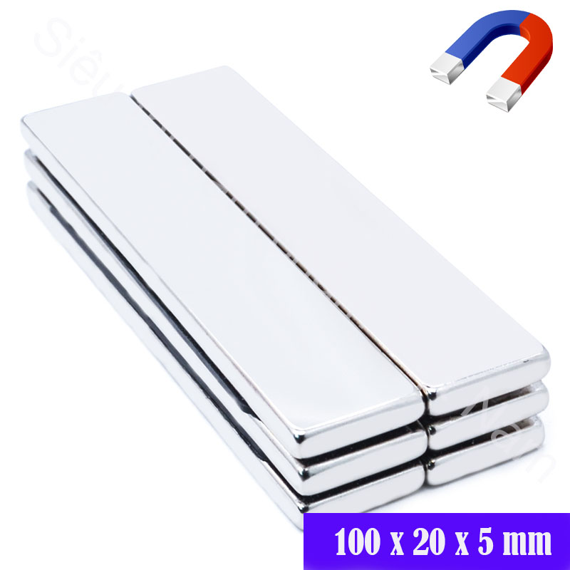 Nam châm 100x20x5mm vĩnh cửu lực hút mạnh