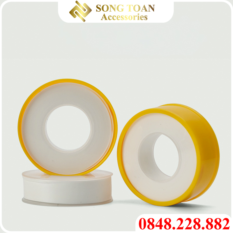 Keo non, cao su non, băng tan keo lụa cuốn khớp nối ren ống các loại chống rò rỉ nước - cuộn dài 10m