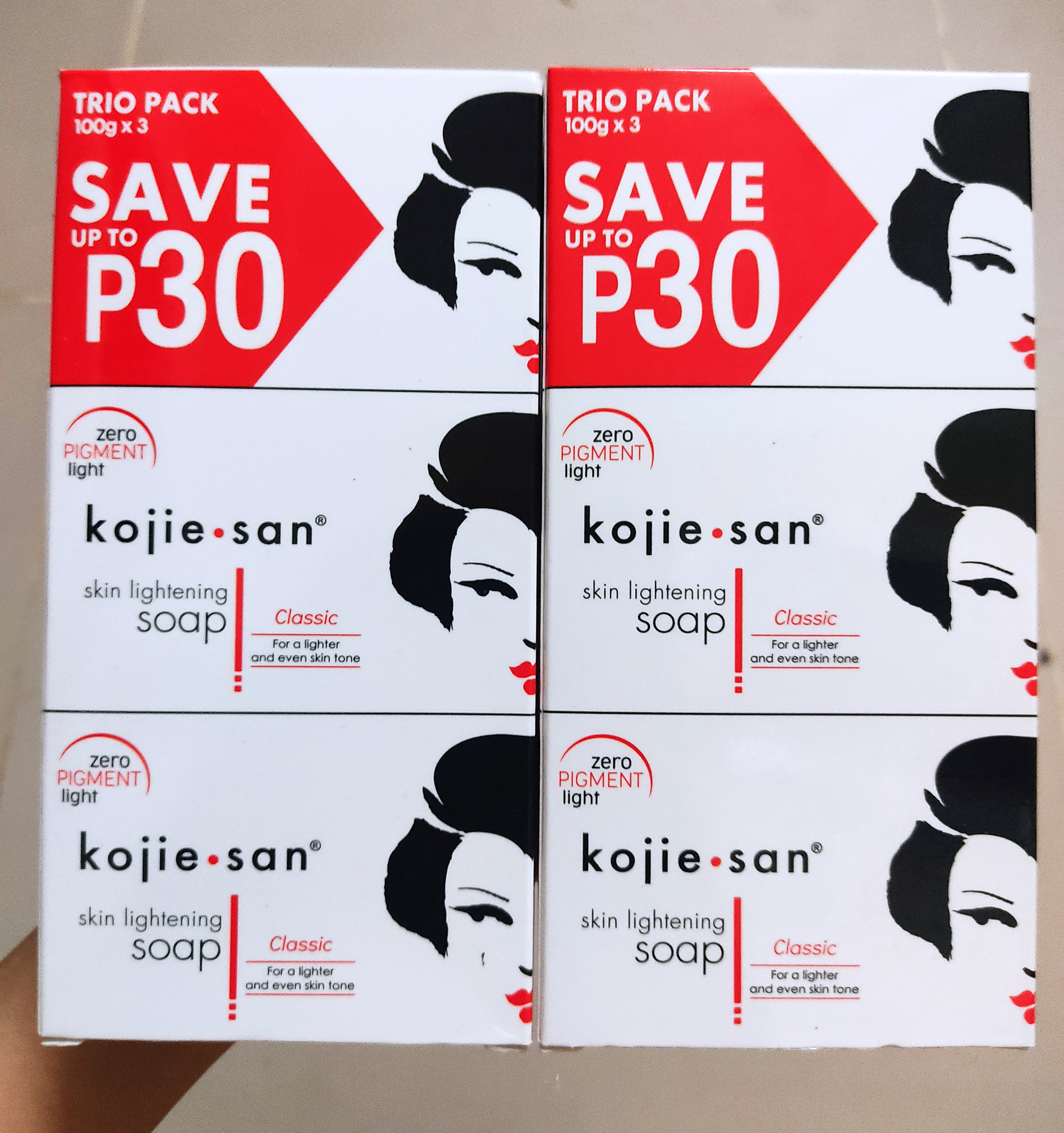 Combo 3 cục xà bông trắng da Kojiesan [300gr]