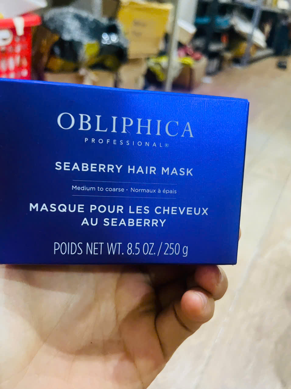 Mặt nạ tóc Obliphica Seaberry Hair Mask 250g,dưỡng ẩm phục hồi và tăng trưởng tóc