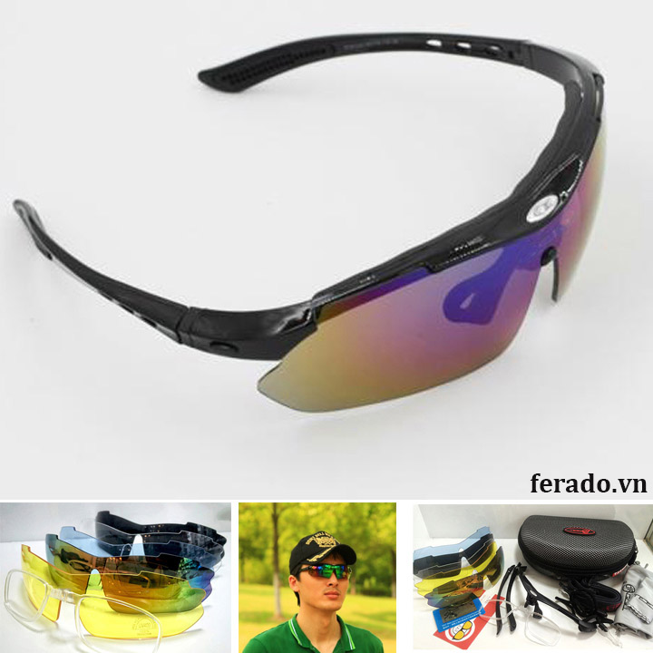[HCM][ XẢ KHO ] Bộ Kính Thể Thao Đi Phượt Đa Tròng 5 in 1 Cao CấpKính Mát Thời Trang Chống Tia UVKính Đi XeKính Thể Thao Ngoài Trời Kính Râm Đa Tròng Tiện Lợi Cho Cả NamNữ -Tặng Kèm Hộp Và Khăn Lau