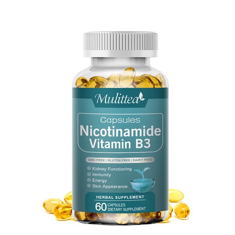 Nicotinamide 500mg CoQ10 viên nang với CoQ10 Vitamin B3 để hỗ trợ năng