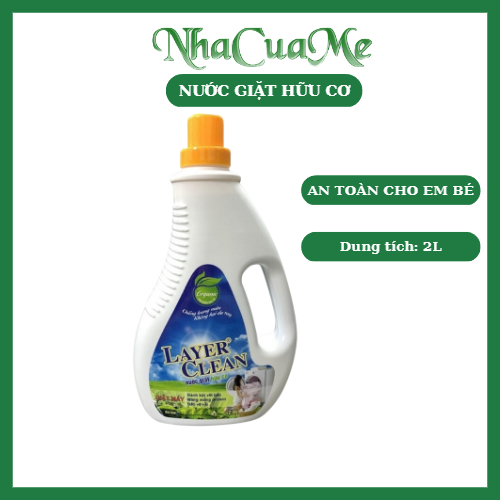Nước giặt hữu cơ Layer Clean hương gió biển, nước giặt quần áo an toàn cho trẻ em 2L