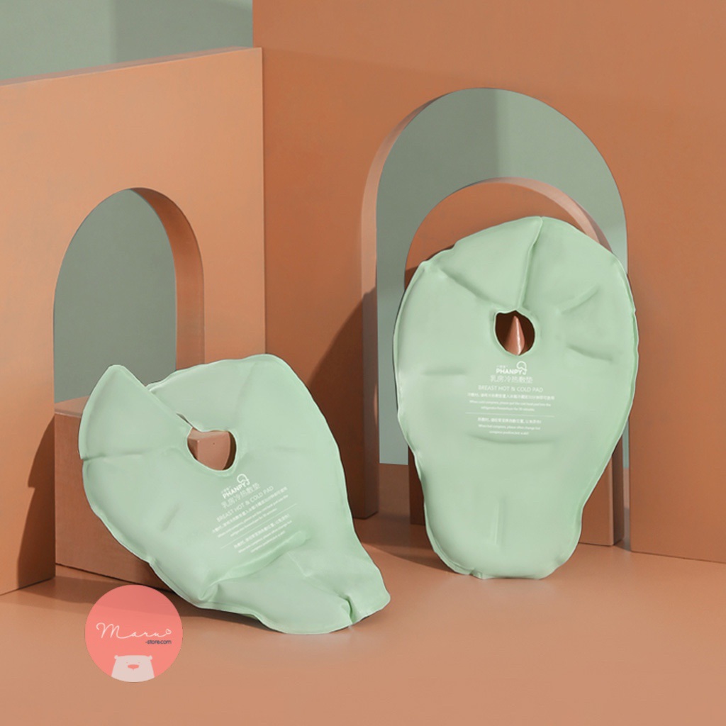 [Có sẵn] Túi gel chườm ngực nóng lạnh - 2 cái (tặng túi vải) PHANPY