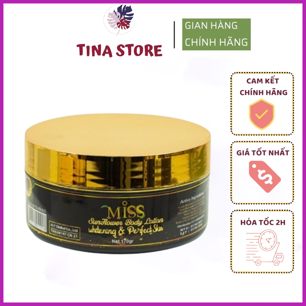 Kem body miss thái lan dưỡng trắng makeup chống nắng 170gr - kem trẻ hóa da cấp ẩm body miss