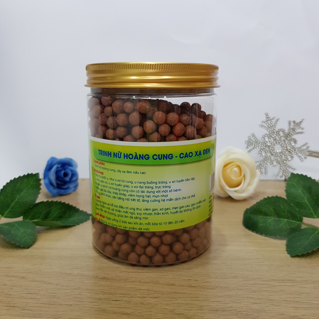 Trinh nữ hoàng cung cao xạ đen hộp 500 gr Trà Hoa