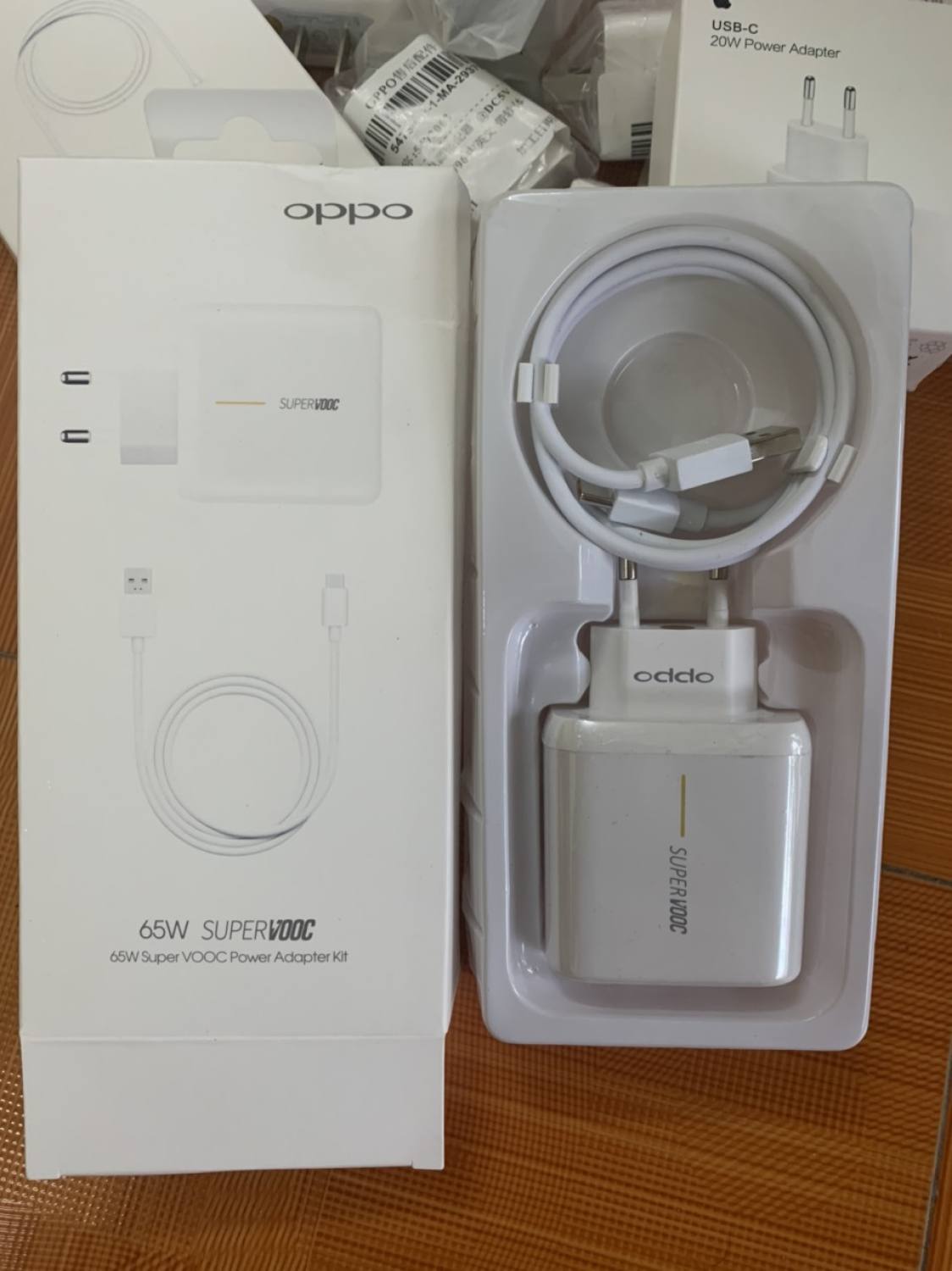 Adapter sạc + cáp sạc supervooc 65w oppo - công nghệ sạc siêu nhanh chuẩn supervooc.