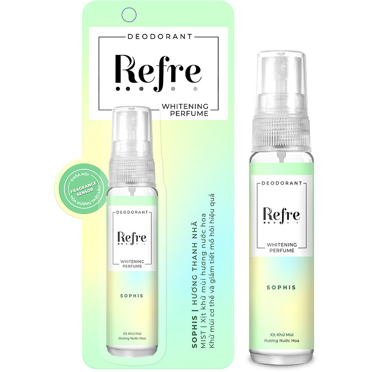 Xịt Khử Mùi Dưỡng Trắng Hương Nước Hoa Refre Whitening Sophis Hương Tinh Tế