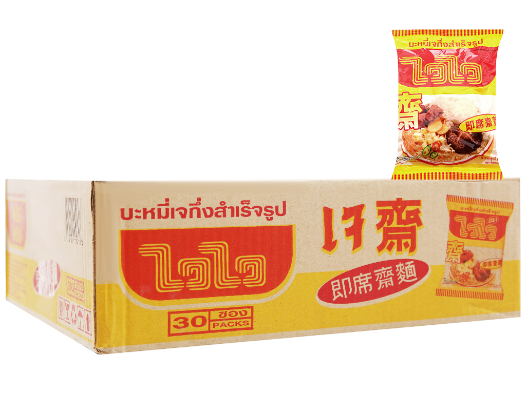 Mì chay waiwai ăn liền thùng 30 gói x 60g