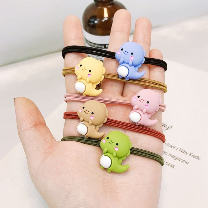 Combo 5 Dây cột tóc hình khủng long siêu cute