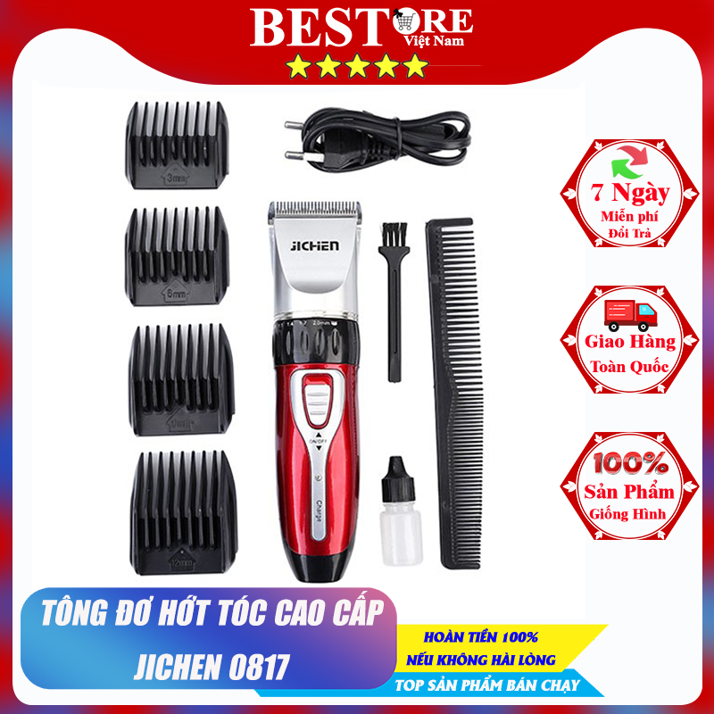 Tông Đơ Cắt Tóc Gia Đình Jichen 0817 Tăng Đơ Cắt Tóc Trẻ Em Người Lớn Bảo Hành 12 Tháng