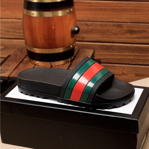 Dép quai ngang nam 3 sọc xanh đỏ full hộp