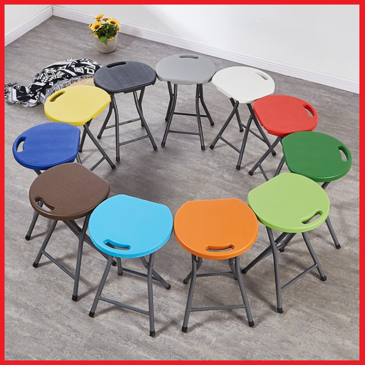 Ghế gấp gọn di động. ghế nhựa gấp gọn du lịch, ghế picnic size to 33x33x45 full màu.
