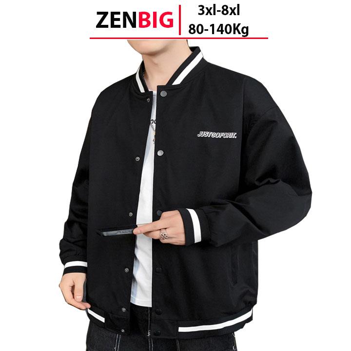 Áo khoác bomber nam - áo khoác nam cho người mập, người béo bigsize từ 80-140kg zenbig