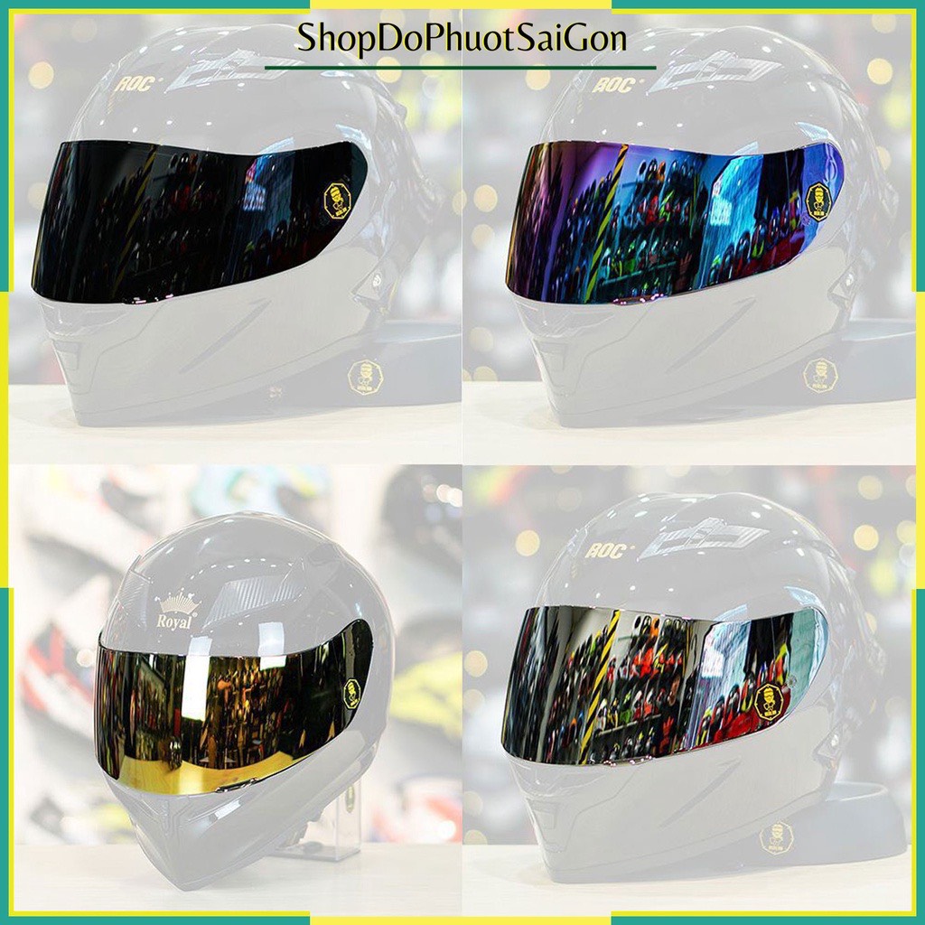 Kính thay thế mũ fullface ROC 03/ ROC 05 / ROC 04 / ROYAL 137 / ROYAL 138B /ROYAL138 / ROYAL M266 / ROYAL M179