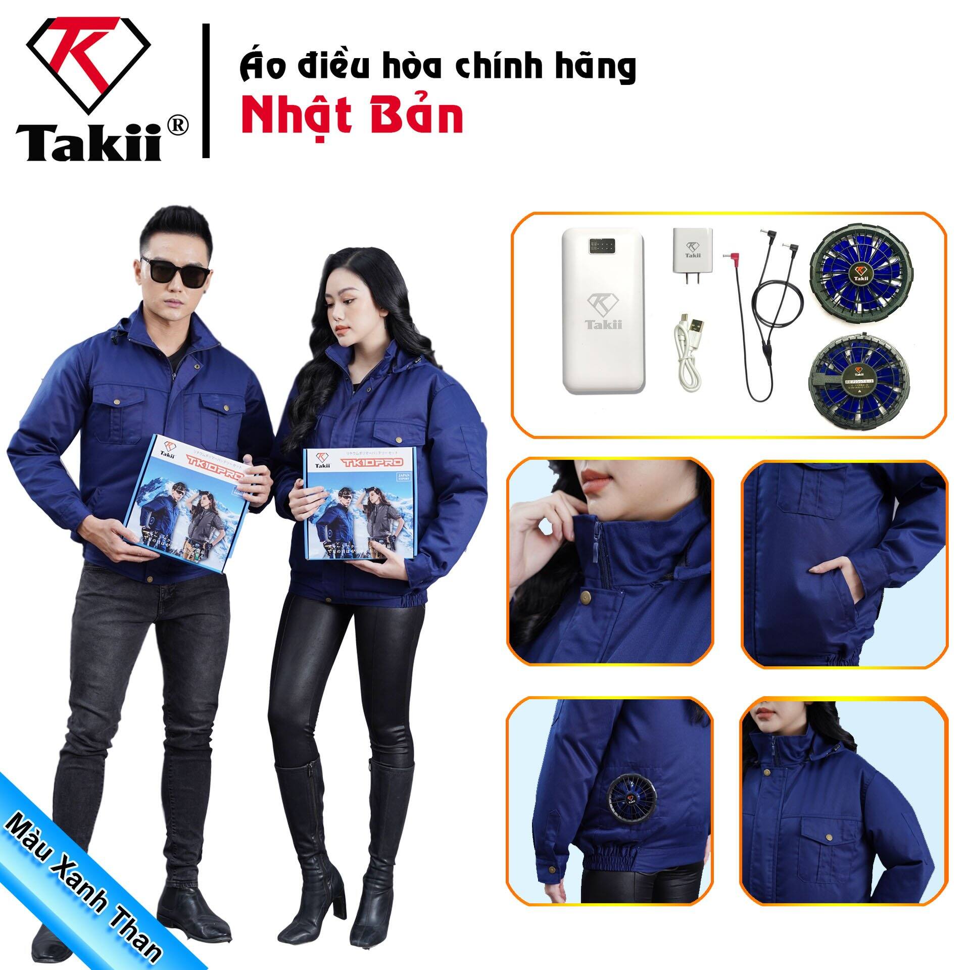 Áo quạt điều hòa, áo quạt gió nhật bản takii chính hãng - bh 12 tháng
