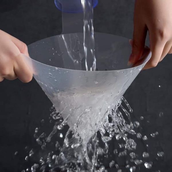 Phễu Lọc Rác/ Thức Ăn Thừa Nhựa Trắng Tiện Ích